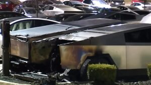 Cybertrucks on Fire