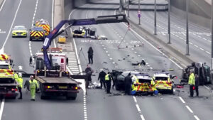 UK Chase Ends in Crash