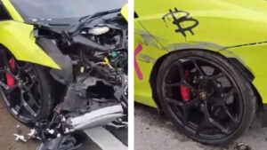 Lambo Crash in Jakarta