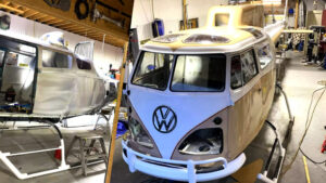 VW Bus Meets Helicopter