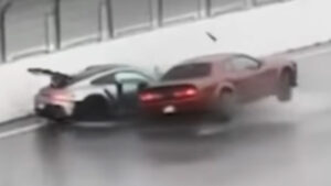 Porsche Hits Rain Woes