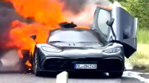 AMG ONE Catches Fire
